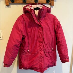 LL Bean Vintage Goretex Goose Down Parka Womens Size M Reg Raspberry Pink RARE